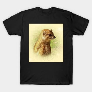 Yellow mongoose portrait T-Shirt